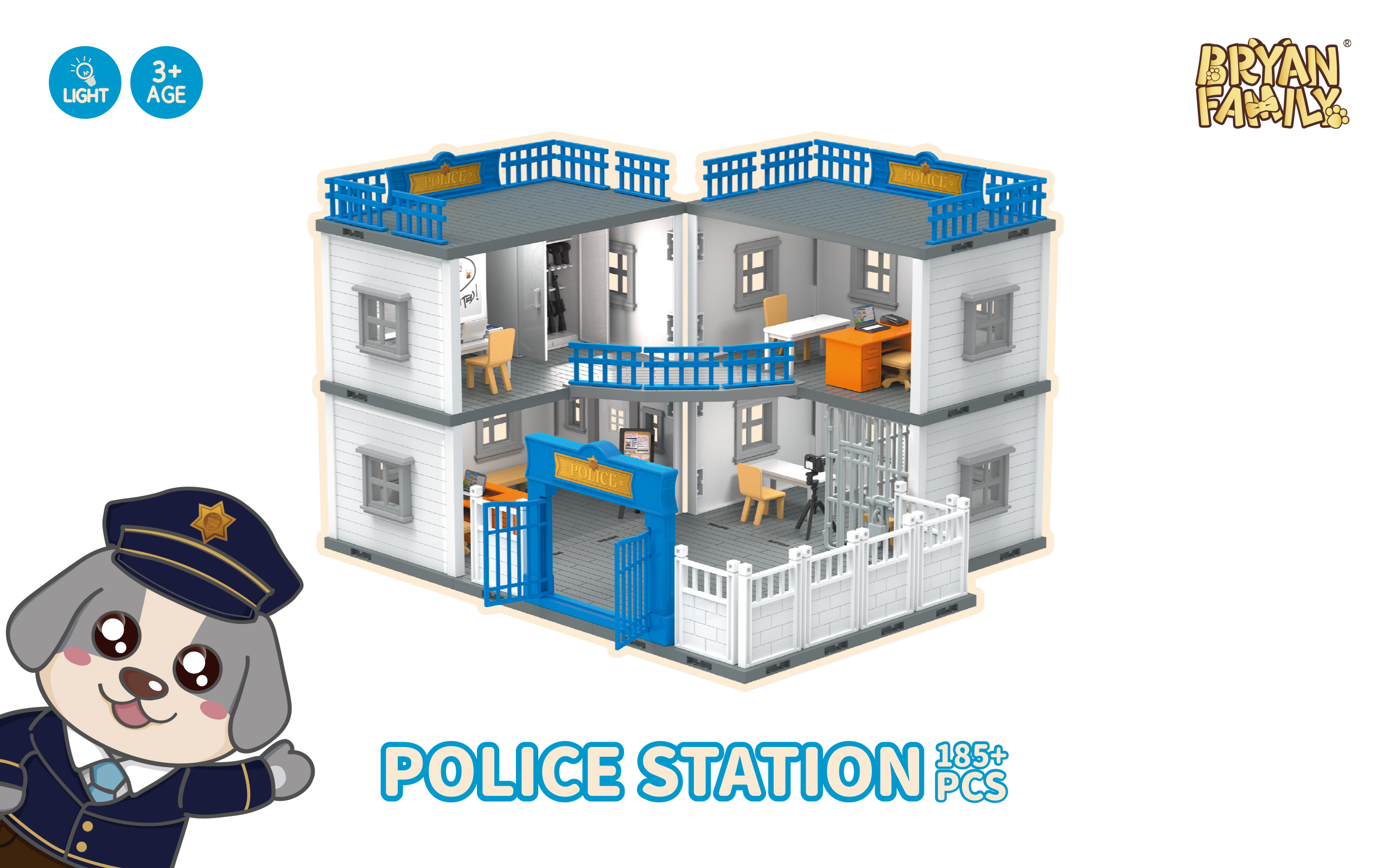 Police Station 185+PCS